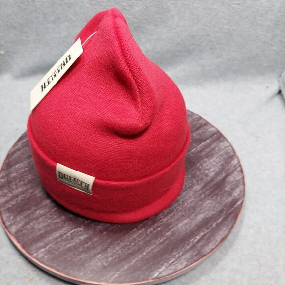 Duluth Trading Red Knit Beanie Warm Winter Hat For Adults - Picture 4 of 7